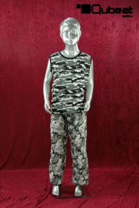 Mannequin, male, young, silver