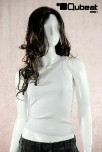 Mannequin with Intimated Face, White Shining
