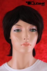 Modern, black wig