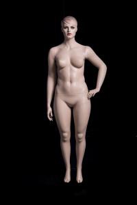Mollige, weibliche Schaufensterpuppe Schaufensterfigur weiblich XL, XXL Schaufensterpuppe