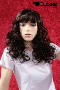 Percke Damen rot/braun Pony Lockig
