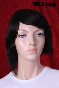 Real hair wig brown