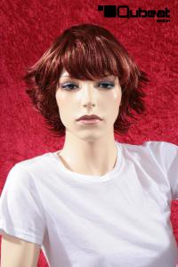 Red short hair wig for women