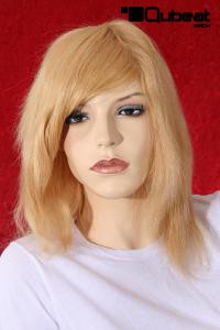 Rotblonde schulterlange Percke, echthaar 20cm