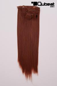 Rotbraune Extensions aus Kanekalon 43cm
