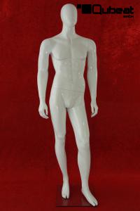 Schaufensterpuppe, mnnlich, faceless, wei glnzend