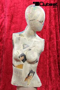 Schaufensterpuppen Einzelteile im modernen Newspaper Look - mit jeder Figur mglich