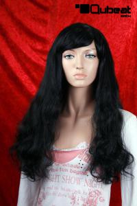 Schwarze Langhaarpercke fr Frauen