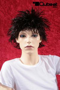 Short wig black/brown