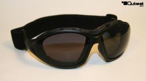Ski and Snowboard Goggles Black, Smoke Tinted Lenses