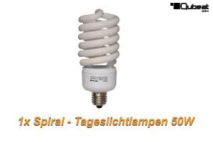 Tageslichtlampe 50W=250W, Spiral-Tageslichtlampe entspricht 250W