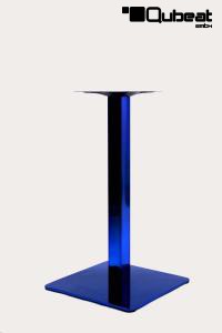 Tischgestell 105 cm, Tischfu, Saphir, blaues Gestell, quadratischer Fu, "Saphir"