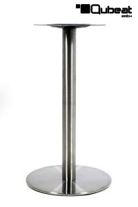 Tischgestell 72 cm, Tischfu, Edelstahl Gestell, runder Fu, "Dortmund"