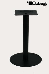 Tischgestell 75 cm Tischfu Edelstahl schwarzes Gestell runder Fu Essen 2.0
