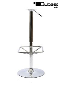 Tischgestell hhenverstellbar 82 - 103 cm mit Gasdruckfeder chrom, eckige Fusttze, "Aachen"