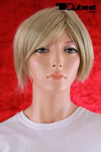 Trendy blond wig short hair cut