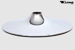 Trompetenfu/Basis chrome mit gummiertem Kratzschutz ideal fr Barhocker 39 cm