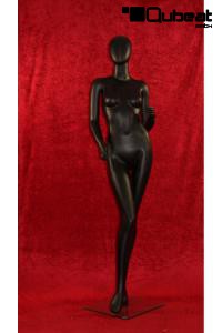 Weibliche Schaufensterpuppe faceless schwarz matt