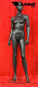 Weibliche Schaufensterpuppe schwarz faceless
