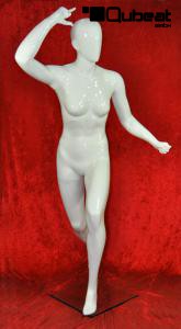 Weibliche Schaufensterpuppe white shining Sport