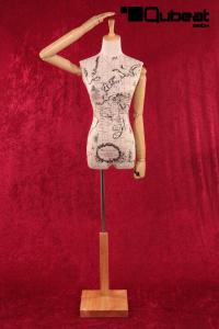 Weibliche Schneiderpuppe, beige mit beweglichen Armen
