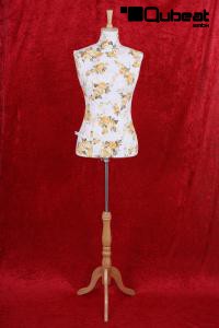 Weibliche Schneiderpuppe Bste Schneiderbste Torso Gr. 36-38 mit Blumenmuster