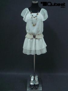 Weibliche Schneiderpuppe schwarz mit Metallbasis Schneiderbste Schneiderfigur