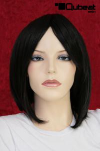 Wig black mediumlong