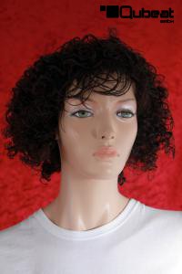 Wonderful wig with curls in black